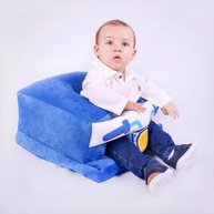 Assento Infantil Confortável com Design Adorável - Elefante Cinza | Apoio Ergonômico para Bebês de 3 a 6 Meses - imagem 4