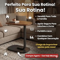 Mesa de Apoio Lateral Premium para Sofá e Cama | Estrutura Resistente e Design Moderno | VARENZIA - imagem 4