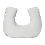 Apoio Amamentar Slim Linho Bege Mescla – Conforto e Estilo para Mães Modernas - imagem 1