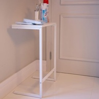 Mesa de Apoio Lateral para Sofá - Design Moderno em Aço e Madeira | Ideal para Leitura, Notebook e Decoração - imagem 4