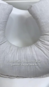Apoio Amamentar Slim Linho Bege Mescla – Conforto e Estilo para Mães Modernas - imagem 4