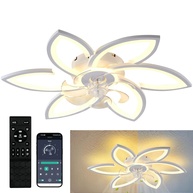 Ventilador de Teto com Luz LED Regulável 30" 6 Pás - Controle Remoto + App - imagem 1