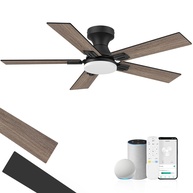 Ventilador de Teto Inteligente com Luz LED Regulável, Controle Remoto e App - 106,7cm - imagem 1