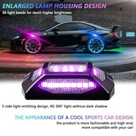 YUGUANG 4 Cápsulas Luzes LED RGB para Carro - Controle App, Modo Música, Impermeável - imagem 4