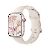 Pulseira esportiva de silicone exclusiva compatível com Apple Watch de 40 mm, 38 mm, 41 mm, 44 mm, 45 mm, 42 mm e 49 mm pulseira macia à prova d'água patentiada xsmart® para iWatch séries SE Ultra 9, 8, 7, 6, 5, 4, 3, 2 e 1 - imagem 1