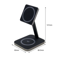Carregador Qi 15W: Base Magnética para Celular e Apple Watch - imagem 4