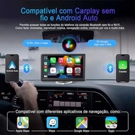 Monitor Automotivo FINYQBET 7" HD: Apple CarPlay & Android Auto Sem Fio, Bluetooth 5.1 - A Nova Era da Conectividade no Seu Veículo! - imagem 4