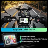 Navegador GPS Moto 17cm c/ Apple CarPlay & Android Auto, Câmeras 1080P, Tela Touch Bluetooth Duplo - imagem 5