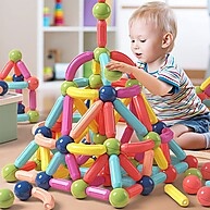 Ímãs de Construção: 68/128 Peças para Criar e Aprender! - imagem 2