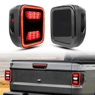 Lanternas Traseiras LED Fumê para Jeep Gladiator JT 2020-2023: Estilo e Segurança Aprimorados - imagem 2