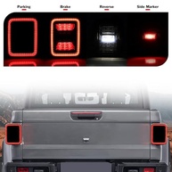 Lanternas Traseiras LED Fumê para Jeep Gladiator JT 2020-2023: Estilo e Segurança Aprimorados - imagem 3