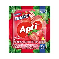 Apti Morango: Refresco em Pó Vitaminado e Delicioso! - imagem 1