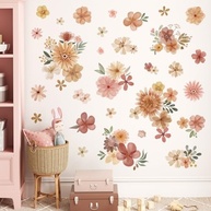 Decalques de Parede Boho Margarida Aquarela - Adesivos Decorativos para Quarto Infantil, Meninas e Sala de Estar - imagem 3