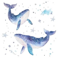Adesivos de Parede Oceano Aquarela - Estrela do Mar Colorida para Quarto Infantil - imagem 4
