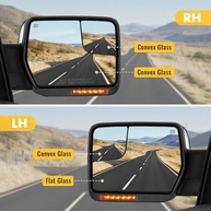 Retrovisores Ford F150 2004-2014: Reboque com Seta Dinâmica, Luz de Cortesia e Aquecimento - Par Cromado - imagem 5
