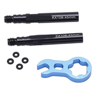 Kit Extensor Válvula Pneu Bicicleta Alumínio Aqxreight 45mm - Vedação Segura e Leve - imagem 1