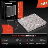 Kit 3 Filtros de Ar de Cabine com Carvão Ativado A-Premium para Acura e Honda - Ar Puro e Fresco! - imagem 3