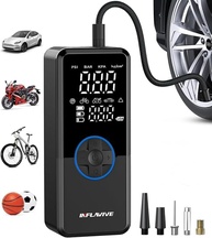 Compressor de Ar Portátil InflaVive: Inflador de Pneu Rápido com Medidor Digital e Luz LED - imagem 1