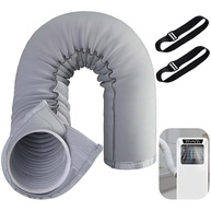 Manga de Isolamento Térmico para Mangueira de Ar Condicionado Portátil - 147cm, 12,7cm a 15cm, Fácil Instalação com Velcro - imagem 2