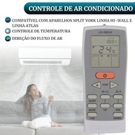 Controle Remoto Universal para Ar Condicionado York Split – Compatibilidade Total com Modelos GZ-12A-E1, 12B e YJE - imagem 4