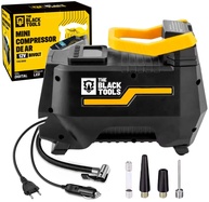Compressor de Ar Portátil 120W The Black Tools TCM100: Pneu Sempre Cheio, Onde Estiver! - imagem 1