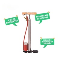 Bomba de Ar Manual com Medidor 150 PSI: Pneu de Moto, Bike e Carro - BT-AX103 - imagem 4