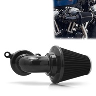 Filtro de Ar Harley Davidson Sportster, Street, Road Glide & King - Entrada de Ar Nake Preto - imagem 1