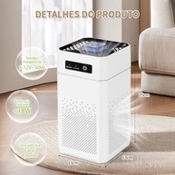 Purificador de Ar Inteligente: Íons Negativos, H11 HEPA e Baixo Ruído para um Lar Fresco e Saudável - imagem 3