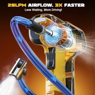 Compressor de Ar Portátil LIVOWALNY 150 PSI: Inflador Sem Fio para Pneus Dewalt 20V com Manômetro Digital - imagem 4