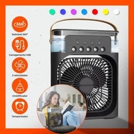 Climatizador de Ar Portátil 3 em 1 com Umidificador, Ventilador USB e Luz LED - imagem 4