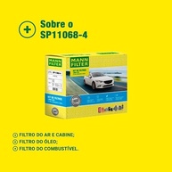 Kit Completo de Filtros Mann-Filter SP11068-4 para Hyundai HB20: Ar, Óleo, Combustível e Cabine - imagem 4