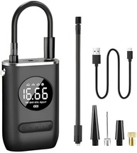 Calibrador Digital Portátil 4000mAh: Bomba de Ar Mini Compressor 150 PSI com Lanterna LED - Essencial para Pneus de Carro, Moto, Bike e Mais! - imagem 2