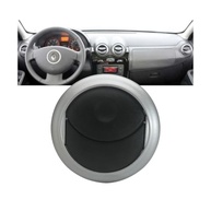 Difusor de Ar Central e Lateral para Logan, Sandero e Duster - Preto com Aro Prata - imagem 3