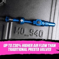 Válvulas Muc-Off Big Bore Lite 45mm Azul: Fluxo de Ar Revolucionário para Sua Bike - imagem 5