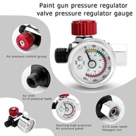 Regulador de Pressão de Ar para Pistola de Pintura Spray - Controle Preciso com Medidor - imagem 4