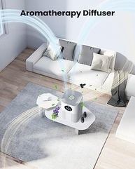 Purificadores de ar para casa grande sala de até 600 pés², purificadores de ar VEWIOR H13 True Hepa para animais de estimação, pelos, fumaça, pólen, 3 velocidades de ventilador, 6 temporizador - imagem 5
