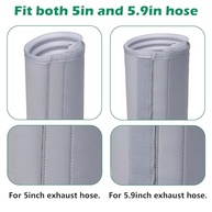 Manga de Isolamento Térmico para Mangueira de Ar Condicionado Portátil - 147cm, 12,7cm a 15cm, Fácil Instalação com Velcro - imagem 5