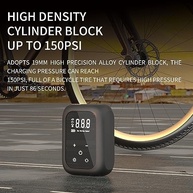 Bomba de Ar Portátil 150PSI Bosnyyds: Inflador Elétrico Sem Fio para Carros, Motos e Bicicletas - imagem 5
