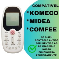 Controle Remoto Universal para Ar Condicionado – Compatível com KOMECO, MIDEA e COMFEE - imagem 3