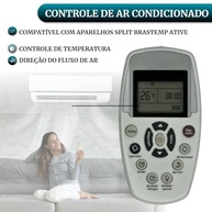 Controle Remoto para Ar Condicionado Brastemp Ative – Com Pilhas Inclusas, Fácil Instalação - imagem 4