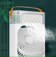 Climatizador Portátil 3 em 1 com LED – Mini Ar-Condicionado Recarregável USB, Umidificador e Ventilador Silencioso - imagem 5