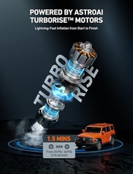 AstroAI T2: Compressor de Ar 12V Potente para Pneus de SUVs, Caminhões e Mais (160PSI) - imagem 3