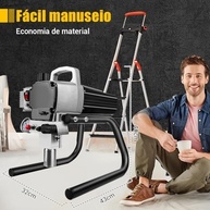 Pistola de Pintura Airless 3700W: Compressor de Ar Profissional com Bateria para Pintura Uniforme e Rápida - imagem 2