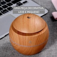 Umidificador de Ar Ultrassônico 200ml com LED RGB e Difusor de Aromas | Design em Madeira Silencioso e Portátil - imagem 5