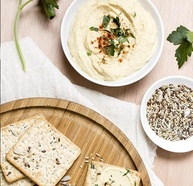 Hommus Pasta Grão de Bico Tahine Gourmet 310 Árabe Importado do Líbano - imagem 3