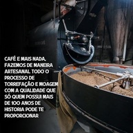 Café Moido Tradicional Torrado 500g REI DO CAFE 100% Arábica Alta Mogiana Torra Escura Cafeteria Tradicional de Santos - imagem 3