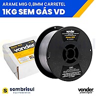 Arame Solda Mig/Mag Sem Gás 0,8mm Vonder: Solde Já! - imagem 1