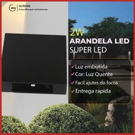 Arandela LED 4W: Iluminação Moderna e Ajustável - imagem 1