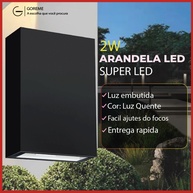 Arandela LED 4W: Iluminação Moderna e Resistente - imagem 1