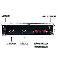 Som Ambiente Completo: Amplificador + 4 Arandelas - imagem 2